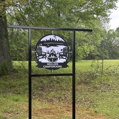 Mullins Campground entrance sign